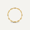 14 Karat Gold Twelve Bezel Set Cubic Zirconia Band Ring - 7