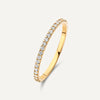 14 Karat Gold Essential Cubic Zirconia Eternity Ring - 1