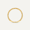 14 Karat Gold Sparkling Cubic Zirconia Bezel Dot Eternity Ring - 7
