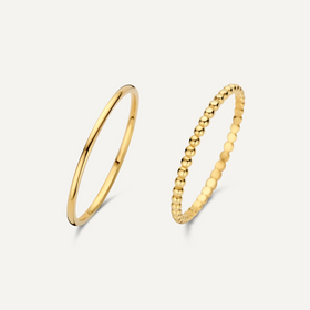 1 mm Bolletjes Ringen Set