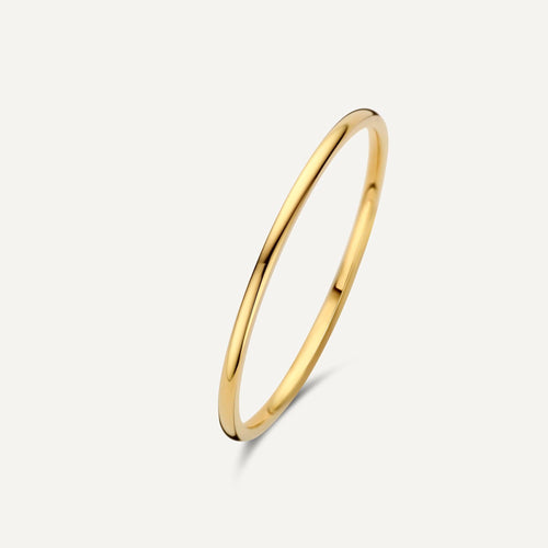 14 Karat Gold 1 mm Slim Curve Band Ring