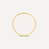585er Gold 1mm Dünner Curve Band Ring - 6