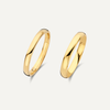 2 mm & 3 mm Curve Band Rings Set