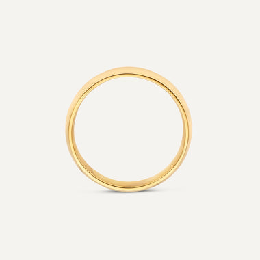 14 Karaat Goud 4 mm Curve Band Ring - 7