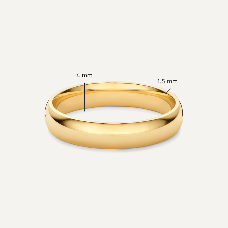 4 mm Curve Band Ring