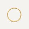 Or 14 Carats Anneau 4 mm Courbe - 6