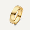 585er Gold 5mm Breiter Curve Band Ring - 1