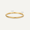 585er Gold Essential Gedrehter Stapelring - 6