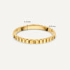 Or 14 Carats Bague Eternity Line - 5