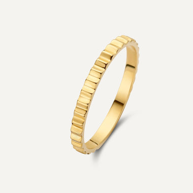 585er Gold Eternity Line Band Ring - 1