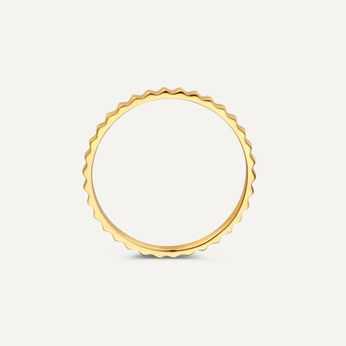 14 Karat Gold Eternity Line Band Ring - 5