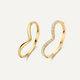 Cubic Zirconia Wishbone Ring Set
