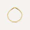 14 Karaat Goud Wishbone Ring - 7