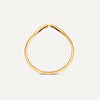 Or 14 Carats Set de Bagues Whishbone Croisée - 9