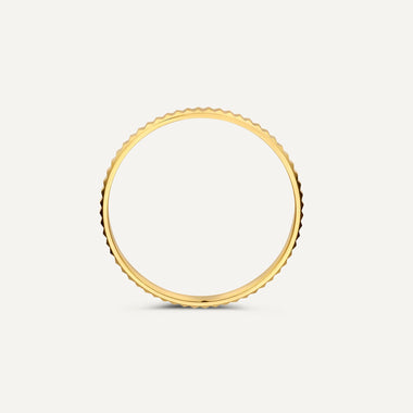 14 Karat Gold Fine Eternity Line Band Ring - 5