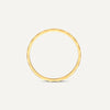 14 Karat Gold Hammered Stacker Ring - 7