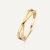 Or 14 Carats Set de Bagues Whishbone Croisée - 4