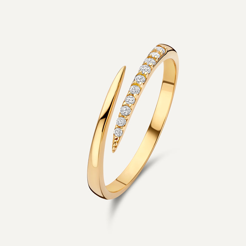 Cubic Zirconia Claw Ring