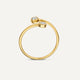 Zirkonia Offener Spiral Ring