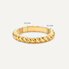 14 Karaat Goud Croissant Ring - 5