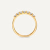 585er Gold Breite Zirkonia Halb Eternity Ring - 6