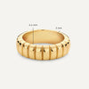 585er Gold Breiter Charlotte Ring - 7