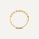 Baguette Cut Zirkonia Half Eternity Ring