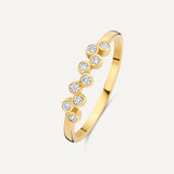 Bague Bezel Zigzag Zircon