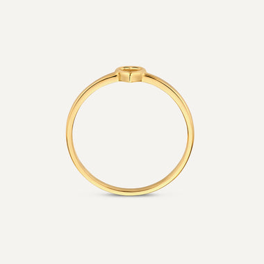 585er Gold Offenes Herz Ring - 6