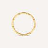 14 Karat Gold Paperclip Chain Ring - 6