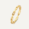 14 Karat Gold Paperclip Chain Ring - 1