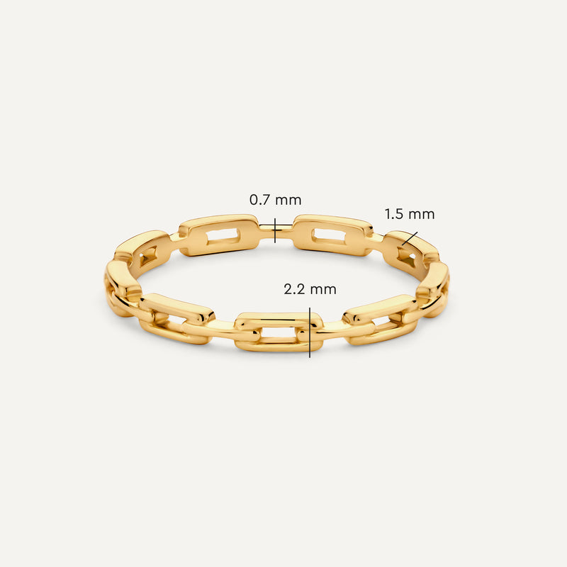 Paperclip Chain Ring