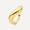 585er Gold Gewellter Dome Ring - 1