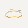 14 Karat Gold Wave Ring - 6