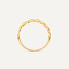 14 Karat Gold Fine Croissant Dome Ring - 6