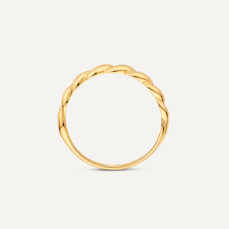 Fine Croissant Dome Ring