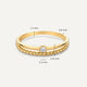 Cubic Zirconia Double Twisted Ring