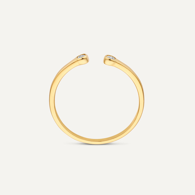 Cubic Zirconia Open Stacker Ring