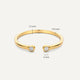 Cubic Zirconia Open Stacker Ring