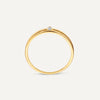 14 Karat Gold Cubic Zirconia Double Stacker Ring - 7