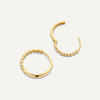 14 Karaat Goud Bolletjes Kleine Hoops (15mm) - 5