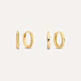 Twisted Essentials Huggie Hoops Stacking Set