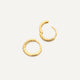 Twisted Small Huggie Hoops (10mm)