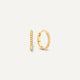 Gedrehte Huggie Hoops (12mm)