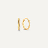 Twisted Huggie Hoops (12mm)