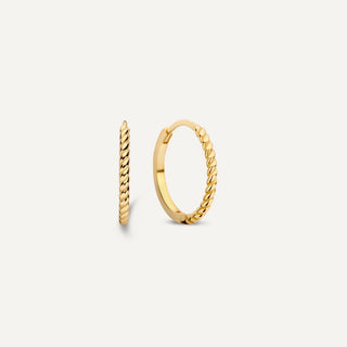 Twisted Small Hoops (15mm)