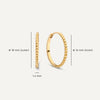 14 Karat Gold Twisted Medium Hoops (18mm) - 8