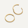 14 Karat Gold Twisted Medium Hoops (18mm) - 6