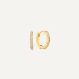 Pavé Zirkonia Kleine Huggie Hoops (10mm)