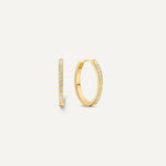 Pavé Cubic Zirconia Small Hoops (15mm)